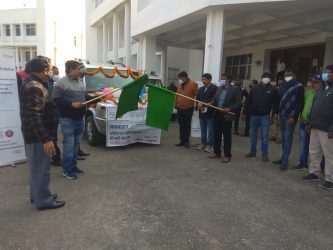 Additional Collector flagged off TB awareness chariot