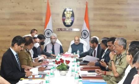 Shri Amit Shah reviews security of Jammu and Kashmir