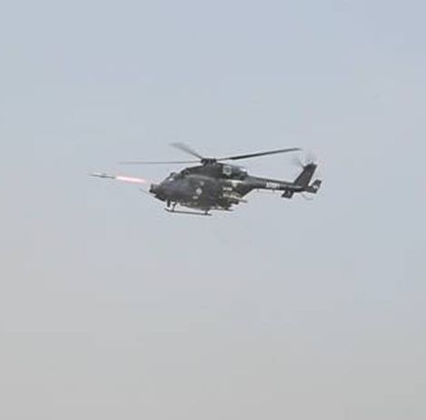 Second successful test of anti-tank missile Helina