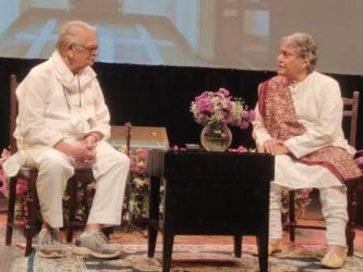 Gulzar sahib at the 'Morning Raga' concert of noted sarod maestro Ustad Amjad Ali Khan