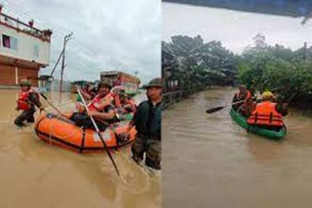 Army rescues over 3000 people affected by floods in Assam
