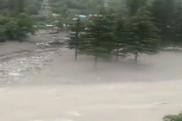 Himachal Flood due to cloudburst in Kinnaur, houses submerged in water