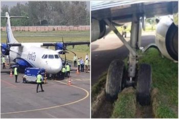 Indigo flight skids off runway before takeoff