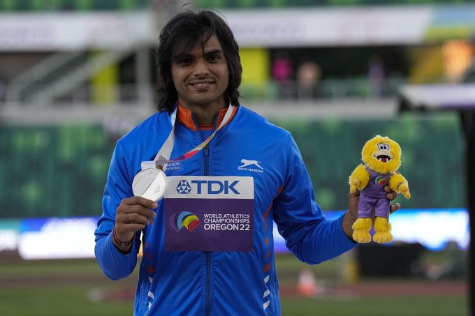 Neeraj Chopra won the silver medal in the World Athletics Championship-2022 by throwing 88.13 meters away.