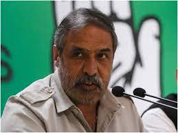 Congress leader Anand Sharma resigns as chairman of the steering committee of Himachal Pradesh assembly elections