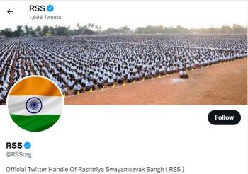 RSS replaces saffron on its social media accounts with tricolor