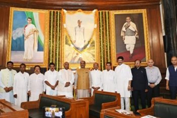 Tributes paid to Rajiv Gandhi on his birth anniversary in Parliament House