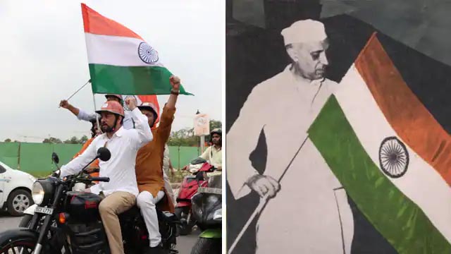 Vice President showed green flag to Tricolor bike rally at every house, Rahul Gandhi also changed DP