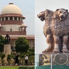 1 lion on the new parliament building is not aggressive