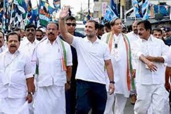 A grand welcome for Rahul's India-India Jodi Yatra at the Kerala border