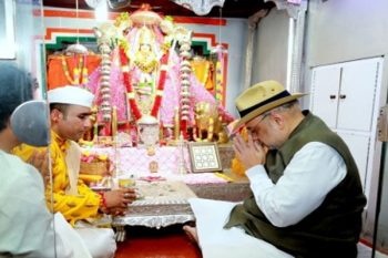 Amit Shah lays foundation stone of Tanot Mandir Complex project in Jaisalmer