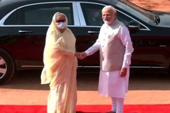 Ceremonial welcome of Sheikh Hasina at Rashtrapati Bhavan