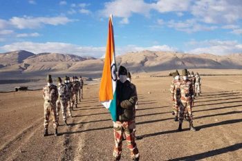 Indian and Chinese troops begin the process of withdrawing from the Gogra-Hot Spring area