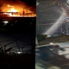 Massive fire broke out near bank in Delhi's Rajouri Garden