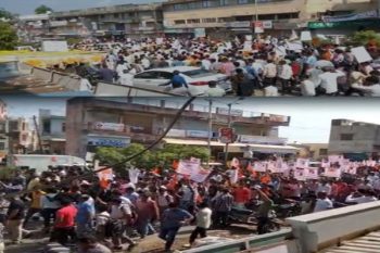 Protest against forced conversion of Hindu family members in Gujarat