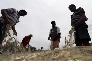 Tamil Nadu fishermen protest against Sri Lankan Navy