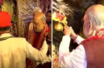 Amit Shah visited Mata Vaishno Devi temple