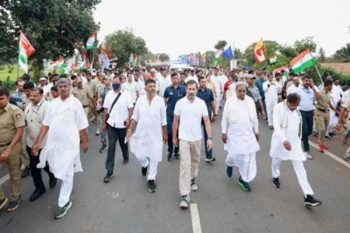 Bharat Jodo Yatra Rahul Gandhi meets ousted Dalit family in Karnataka