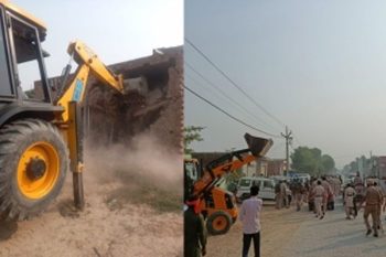 Illegal house of drug smuggler demolished in Haryana