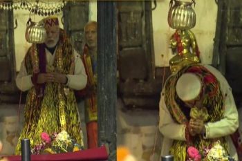 Prime Minister Narendra Modi worshiped in Kedarnath wearing a special Chola Dora