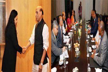 Rajnath holds bilateral meetings with his African counterparts