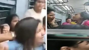 Two women clashed over a seat in the train