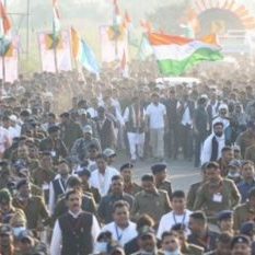 Bharat Jodo Yatra welcomed in Madhya Pradesh, Rahul Gandhi will hold a general meeting in Ujjain on November 29