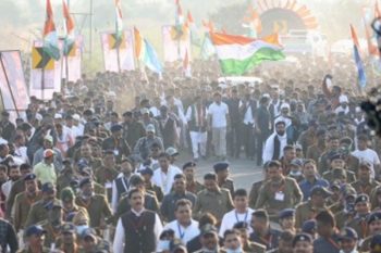 Bharat Jodo Yatra welcomed in Madhya Pradesh, Rahul Gandhi will hold a general meeting in Ujjain on November 29