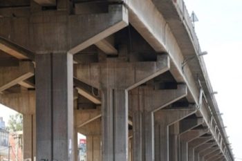 Clearing the way for work on the country's longest elevated 6-lane flyover in Kerala