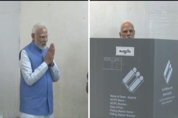 PM Modi casts his vote in Ahmedabad, voting continues on 93 seats in Gujarat