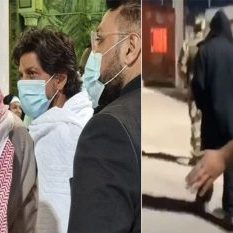Shahrukh Khan reached the court of Maa Vaishno Devi after performing Umrah, visited with friends