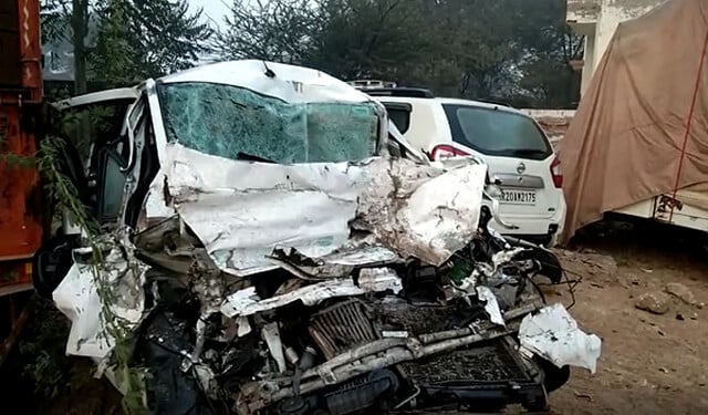 5 people from Haryana died in a road accident, going to Salasar Balaji