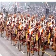 BSF's women camel rider contingent participated in the Republic Day parade for the first time
