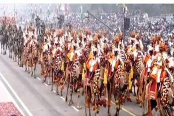 BSF's women camel rider contingent participated in the Republic Day parade for the first time