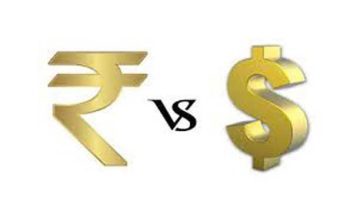 Rupee falls by two paise