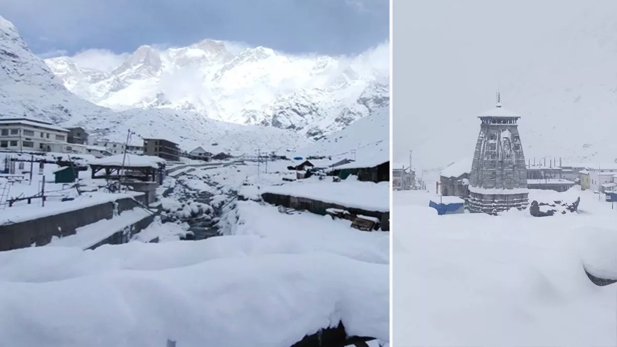 Snowfall up to six feet in Kedarnath, snow in Chopta too