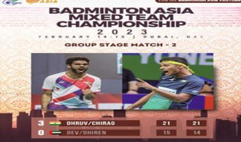 Chirag-Dhruv ensure India's win over UAE