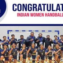 President's Cup winning Indian women's handball team honored