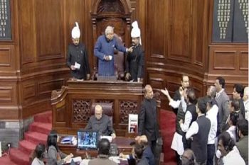 Ruckus in Parliament on Adani issue, raging MPs reached the Chairman – Rajya Sabha adjourned till March 13