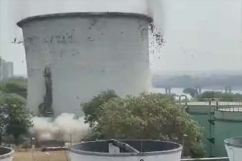 220 kg explosives and the entire tower razed to the ground in 7 seconds