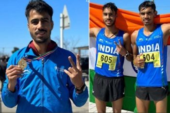 Asian 20 km race walk championship Akshdeep won gold, Vikas and Paramjeet qualified for Paris Olympics