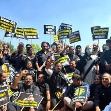 Opposition parties protest against Rahul's disqualification