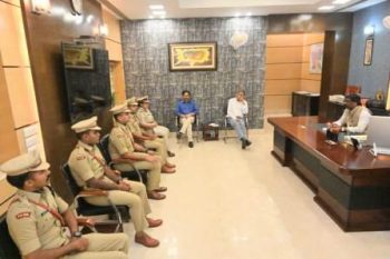 Trainee officers of the Indian Police Service paid a courtesy call to the Chief Minister Mr. Hemant Soren