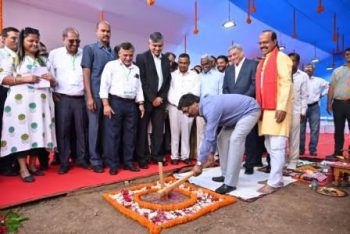 Chief Minister Shri Hemant Soren attends the ground breaking ceremony of the expansion project of The Tinplate Company of India Limited (TCIL) in Jamshedpur