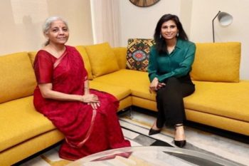 Sitharaman meets IMF's Gita Gopinath, discusses risks to economy