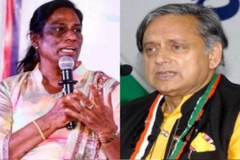 Tharoor-PT Usha face to face over wrestlers' protest