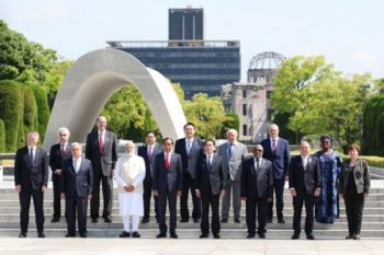 PM Modi reached Hiroshima Peace Memorial, paid tribute