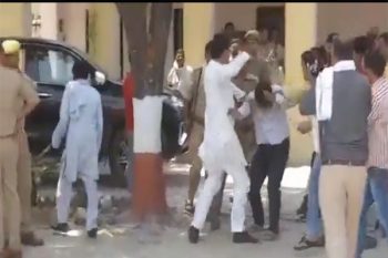 SP MLA along with his supporters beat BJP candidate's husband in Kotwali