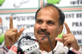 Adhir Ranjan requests party high command to stop Singhvi from representing Bengal government