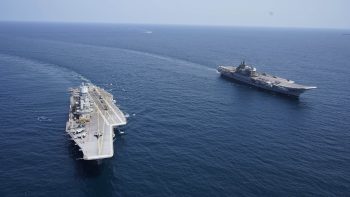 Joint operation of INS Vikramaditya and INS Vikrant